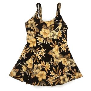 BABYDOLL FLORAL SWIM DRESS